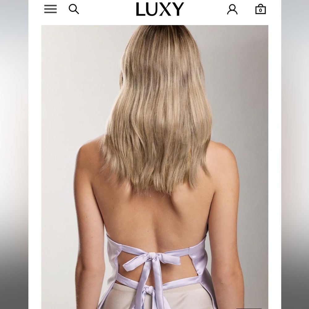 Luxy Hair 20" Seamless Dimensional Natural Blonde Clip-Ins - Picture 4 of 11